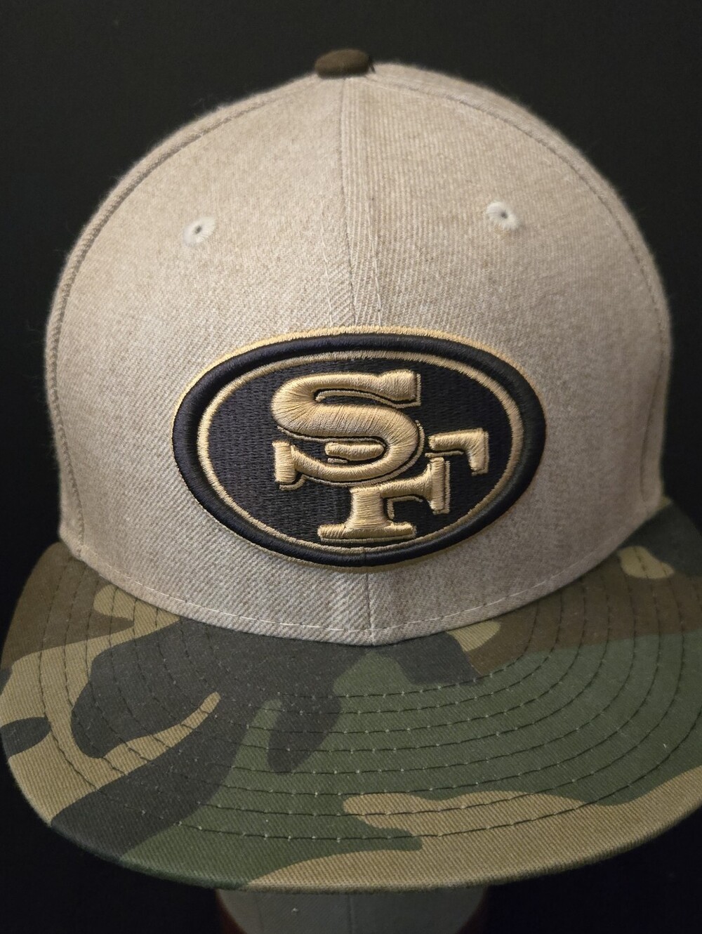 San Francisco 49ers Tan & Camo Logo Snapback Hat